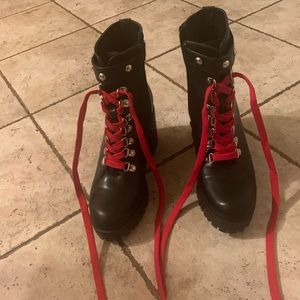 Lace-up Combat Boots